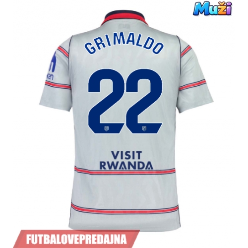Lacne Muži Futbalové dres Atletico Madrid Alejandro Grimaldo #22 2026-27 Krátky Rukáv - Tretina
